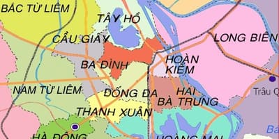 Χάρτης της ha dong district ανόι