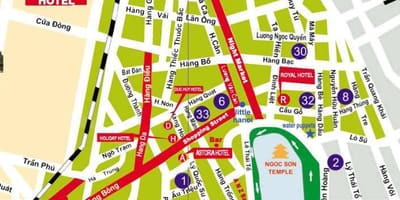 Χάρτης της hanoi street